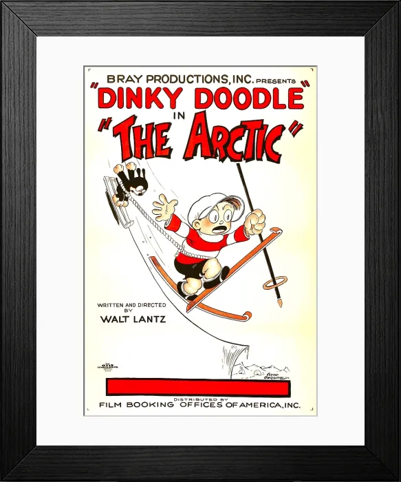 Framed Print : THE ARCTIC (aka DINKY DOODLE IN THE ARCTIC), Dinky Doodle (right), 1926 Framed Print : THE ARCTIC (aka DINKY DOODLE IN THE ARCTIC), Dinky Doodle (right), 1926