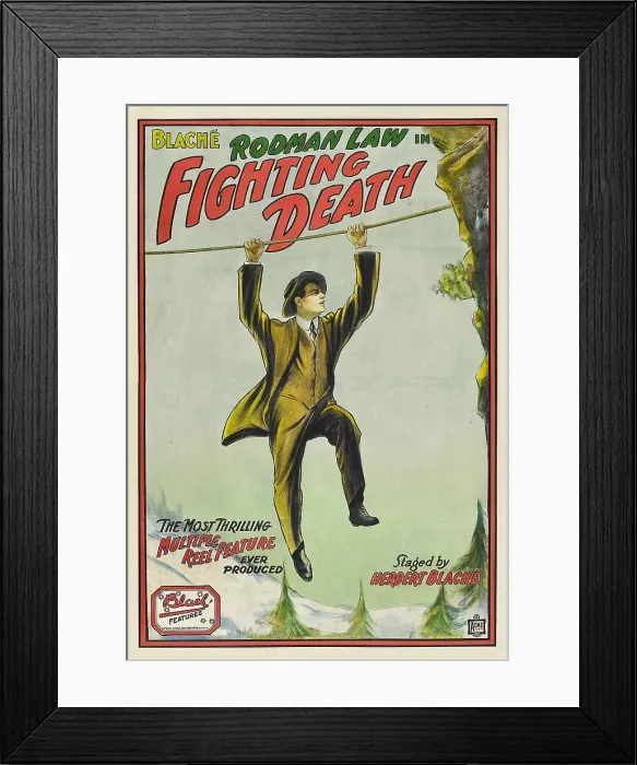Framed Print : FIGHTING DEATH, Rodman Law, 1914 Framed Print : FIGHTING DEATH, Rodman Law, 1914