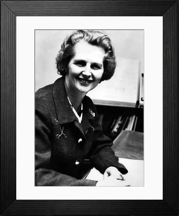 Framed Print : Margaret Thatcher, future Prime Minister of the United Kingdom, circa 1970. Courtesy: CSU Archives / Everett Collection