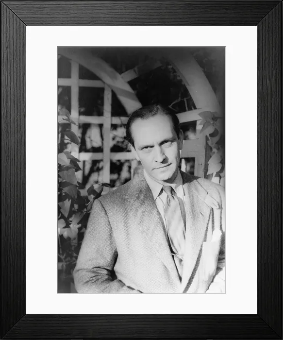 Framed Print : Fredric March, portrait by Carl Van Vechten, January 12, 1949