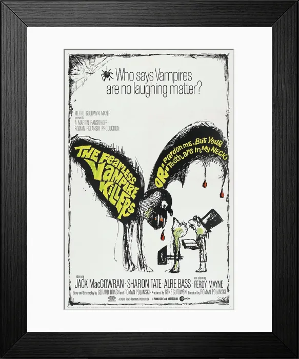 Framed Print : THE FEARLESS VAMPIRE KILLERS, US poster, 1967