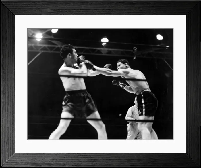 Framed Print : Max Schmeling fights Joe Louis at Yankee Stadium. Max knocked out Joe 2:29 into the 12th round of this 15 round fight. Bronx, NY, June 19, 1936 Framed Print : Max Schmeling fights Joe Louis at Yankee Stadium. Max knocked out Joe 2:29 into the 12th round of this 15 round fight. Bronx, NY, June 19, 1936