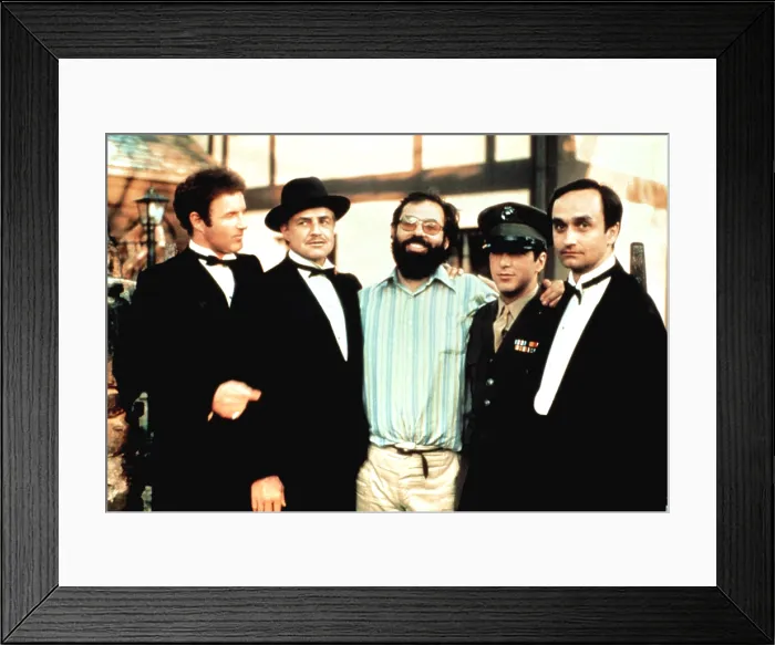 Framed Print : THE GODFATHER, James Caan, Marlon Brando, Francis Ford Coppola, Al Pacino, John Cazale, 1972