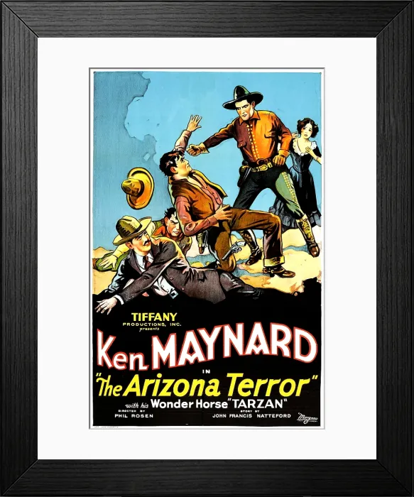 Framed Print : ARIZONA TERROR, second from right: Ken Maynard, 1931