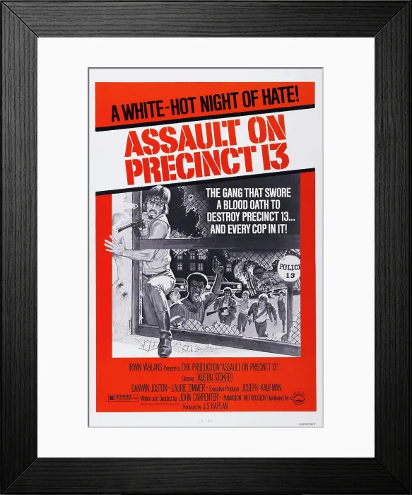 Framed Print : ASSAULT ON PRECINCT 13, US poster art, 1976 Framed Print : ASSAULT ON PRECINCT 13, US poster art, 1976