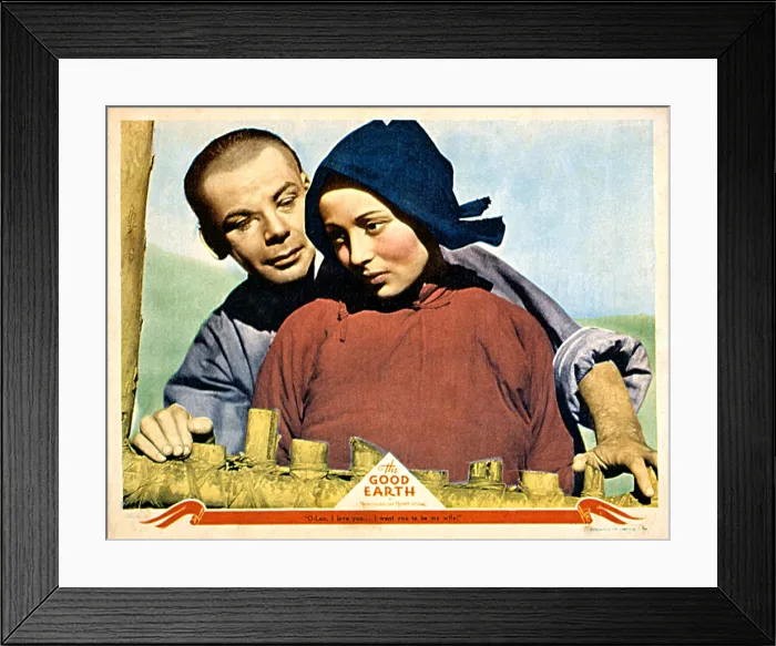 Framed Print : THE GOOD EARTH, Paul Muni, Luise Rainer, 1937