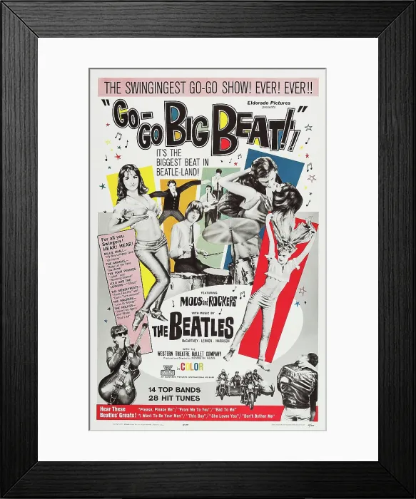 Framed Print : GO-GO BIG BEAT, US poster, 1965