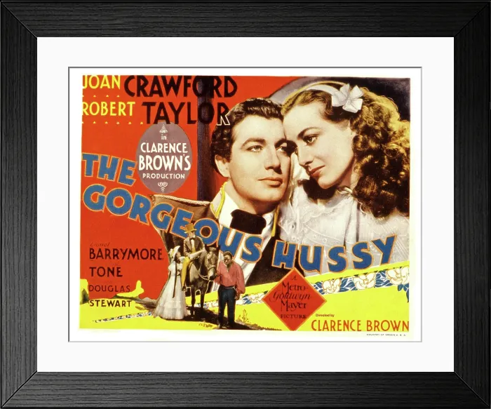 Framed Print : THE GORGEOUS HUSSY, Robert Taylor, Joan Crawford, 1936 Framed Print : THE GORGEOUS HUSSY, Robert Taylor, Joan Crawford, 1936