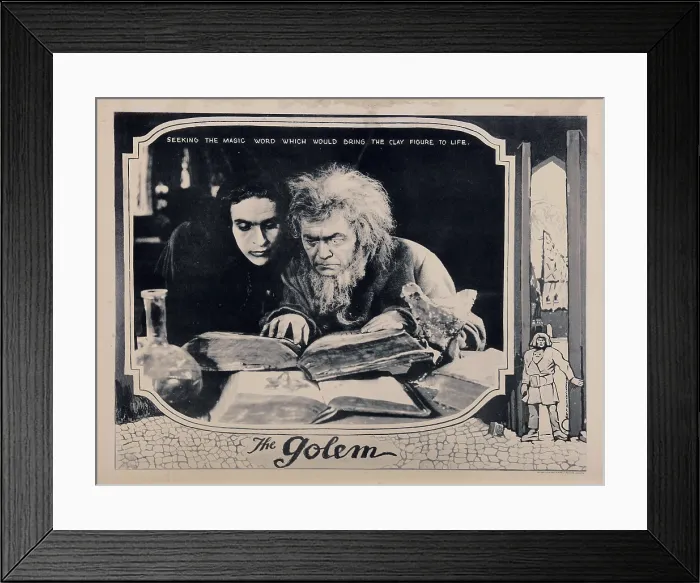 Framed Print : THE GOLEM, US lobbycard, 1920 Framed Print : THE GOLEM, US lobbycard, 1920