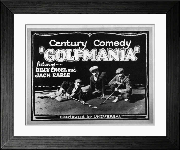 Framed Print : GOLFMANIA, Billy Engel, Jack Earle, 1923