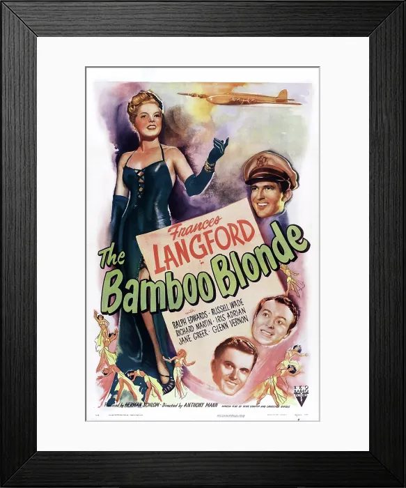 Framed Print : THE BAMBOO BLONDE, US poster art, left: Frances Langford, 1946
