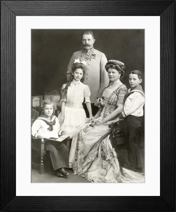 Framed Print : ARCHDUKE FRANZ FERDINAND, and family, 1911. Courtesy: CSU Archives  /  Everett Collection