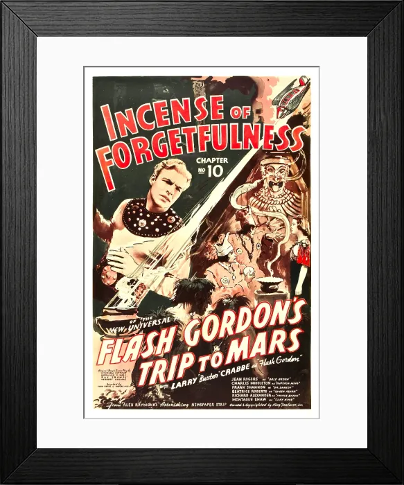 Framed Print : FLASH GORDON'S TRIP TO MARS, Larry Buster Crabbe in Chapter 10: Incense of Forgetfulness, 1938 Framed Print : FLASH GORDON'S TRIP TO MARS, Larry Buster Crabbe in Chapter 10: Incense of Forgetfulness, 1938