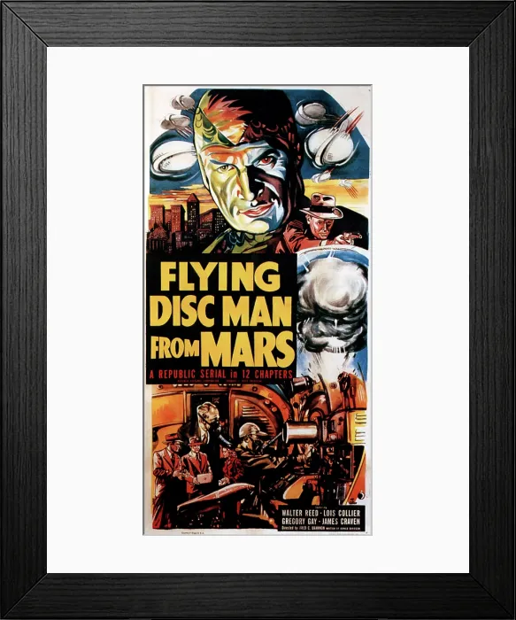 Framed Print : FLYING DISC MAN FROM MARS, 1950