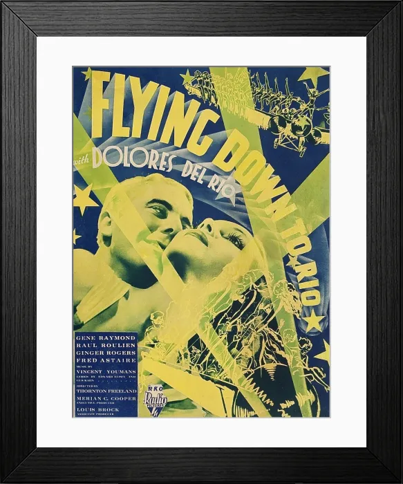 Framed Print : FLYING DOWN TO RIO, from left: Gene Raymond, Dolores Del Rio, 1933 Framed Print : FLYING DOWN TO RIO, from left: Gene Raymond, Dolores Del Rio, 1933