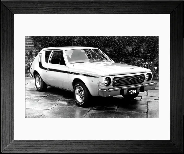 Framed Print : American Motors The Gremlin, the first US built two-door subcompact car, with a hatchback & rear lift-gate, 1974 model. Courtesy: CSU Archives / Everett Collection Framed Print : American Motors The Gremlin, the first US built two-door subcompact car, with a hatchback & rear lift-gate, 1974 model. Courtesy: CSU Archives / Everett Collection