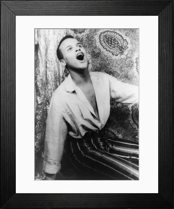 Framed Print : Harry Belafonte, portrait by Carl Van Vechten, February 18, 1954. 3c03726u Framed Print : Harry Belafonte, portrait by Carl Van Vechten, February 18, 1954. 3c03726u