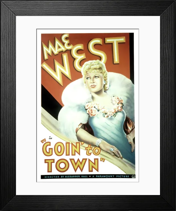 Framed Print : GOIN TO TOWN, Mae West, 1935