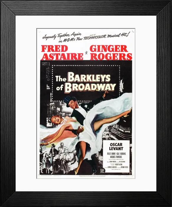 Framed Print : THE BARKLEYS OF BROADWAY, Fred Astaire, Ginger Rogers, 1949 Poster art Framed Print : THE BARKLEYS OF BROADWAY, Fred Astaire, Ginger Rogers, 1949 Poster art