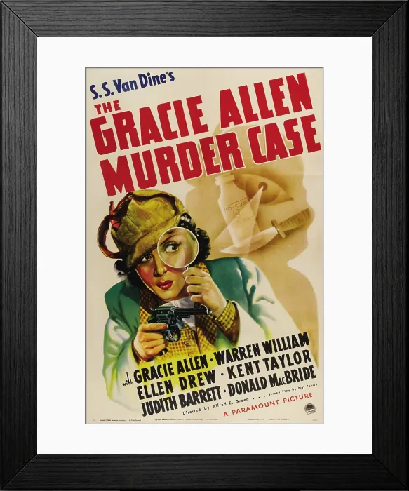 Framed Print : THE GRACIE ALLEN MURDER CASE, Gracie Allen, 1939 Framed Print : THE GRACIE ALLEN MURDER CASE, Gracie Allen, 1939