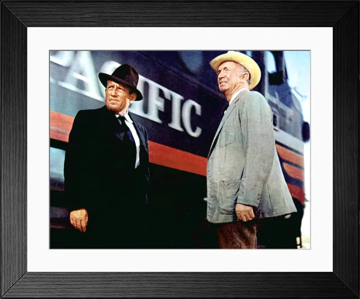 Framed Print : BAD DAY AT BLACK ROCK, Spencer Tracy, Walter Brennan, 1955 Framed Print : BAD DAY AT BLACK ROCK, Spencer Tracy, Walter Brennan, 1955