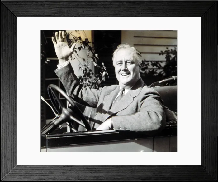 Framed Print : President Franklin Delano Roosevelt in Warm Springs, GA, 1935.. Courtesy: CSU Archives  /  Everett Collection