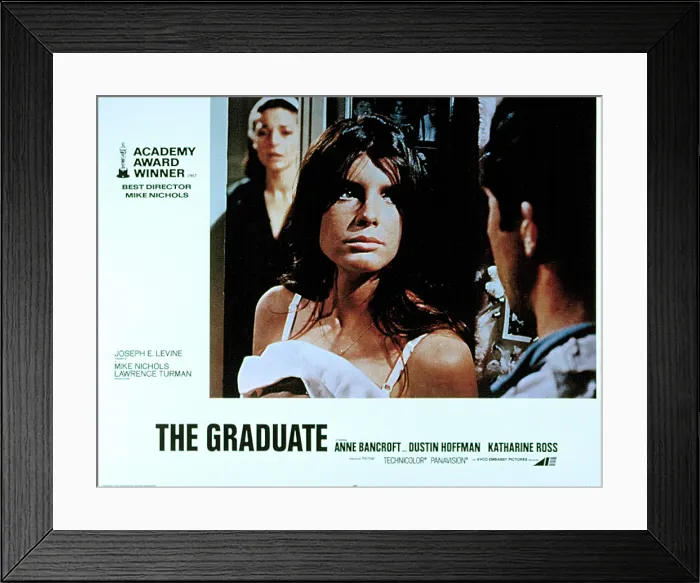 Framed Print : THE GRADUATE, Anne Bancroft, Katharine Ross, Dustin Hoffman, 1967 Framed Print : THE GRADUATE, Anne Bancroft, Katharine Ross, Dustin Hoffman, 1967