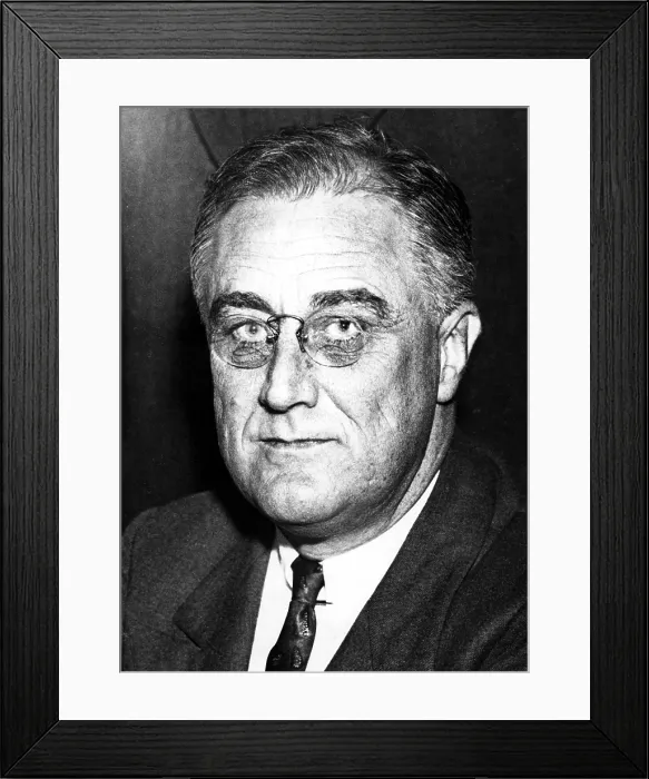 Framed Print : President Franklin Delano Roosevelt (1882-1945) 32nd President, 1 / 30 / 34. Courtesy: CSU Archives  /  Everett Collection