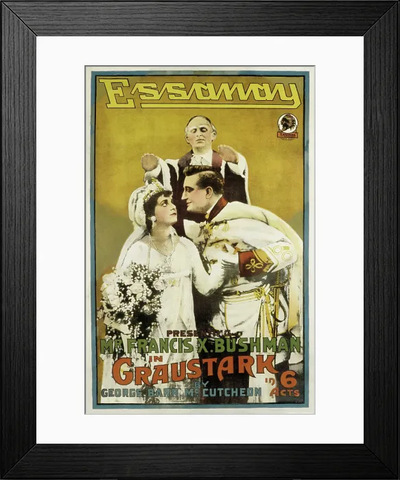 Framed Print : GRAUSTARK, Beverly Bayne, Francis X. Bushman, 1915 Framed Print : GRAUSTARK, Beverly Bayne, Francis X. Bushman, 1915