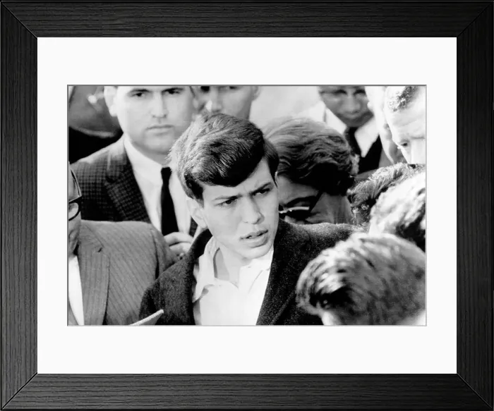 Framed Print : American singer and conductor Frank Sinatra Jr. after his father (Frank Sinatra) paid a ransom of 240, 000 dollars to kidnappers to release him, December 11, 1963