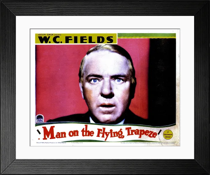 Framed Print : MAN ON THE FLYING TRAPEZE, W.C. Fields, 1935