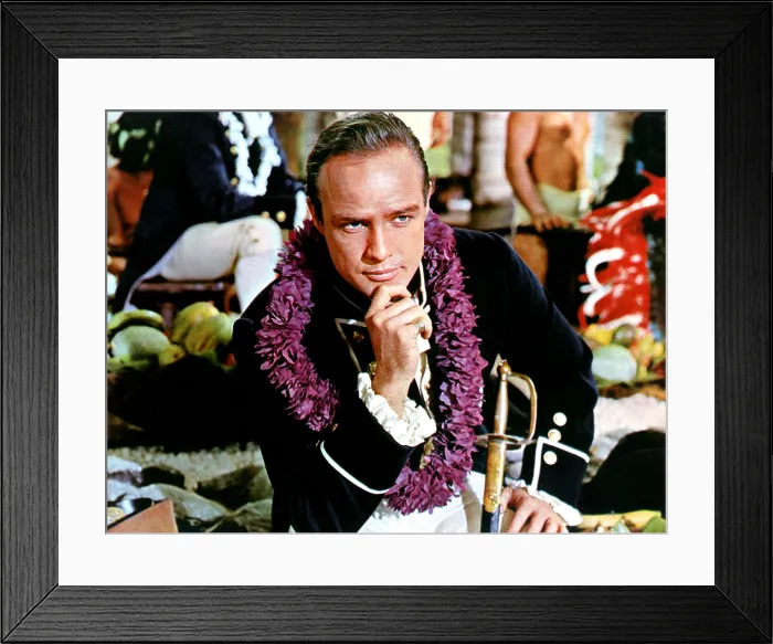Framed Print : MUTINY ON THE BOUNTY, Marlon Brando, 1962 Framed Print : MUTINY ON THE BOUNTY, Marlon Brando, 1962