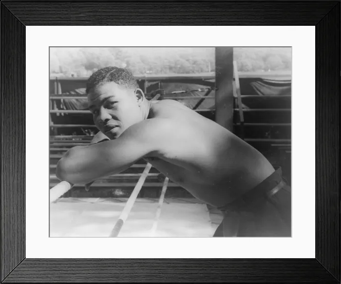 Framed Print : Joe Louis, at Greenwood Lake N.Y. portrait by Carl Van Vechten, September 15, 1941 Framed Print : Joe Louis, at Greenwood Lake N.Y. portrait by Carl Van Vechten, September 15, 1941