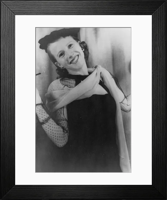 Framed Print : Julie Harris, portrait by Carl Van Vechten, May 2, 1952