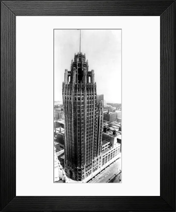 Framed Print : The Tribune Tower, Chicago, Illinois, ca. 1925. Courtesy: CSU Archives / Everett Collection