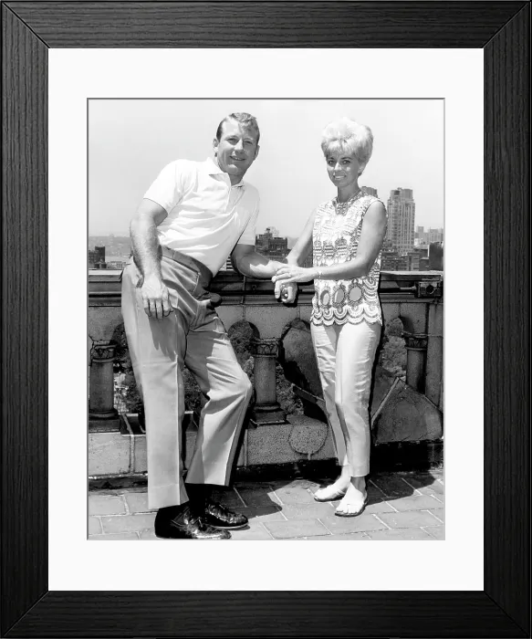 Framed Print : Mickey Mantle, and his wife, Merlyn Mantle, June 22, 1966. Courtesy: CSU Archives / Everett Collection