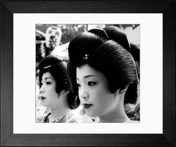 Framed Print : Geisha girls participate in a festival in Tokyo. ca 1974. Courtesy: CSU Archives / Everett Collection