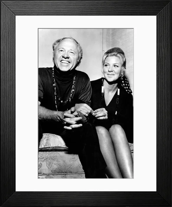 Framed Print : Actor Mickey Rooney with his seventh wife Carolyn Hockert, 1969.. Courtesy: CSU Archives / Everett Collection Framed Print : Actor Mickey Rooney with his seventh wife Carolyn Hockert, 1969.. Courtesy: CSU Archives / Everett Collection