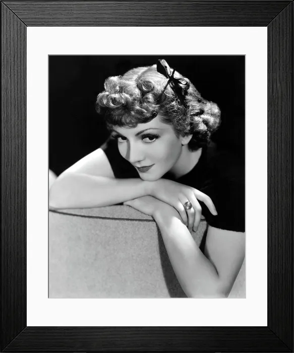 Framed Print : Claudette Colbert, portrait, 1936