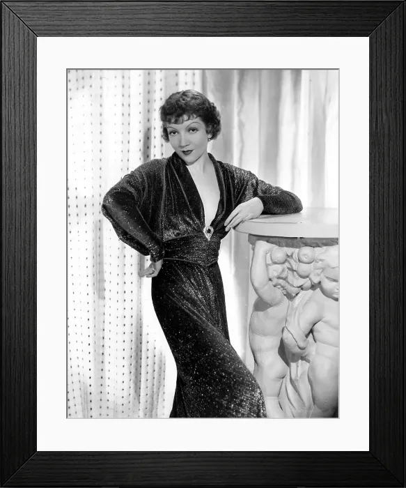 Framed Print : Claudette Colbert, 1934 Framed Print : Claudette Colbert, 1934