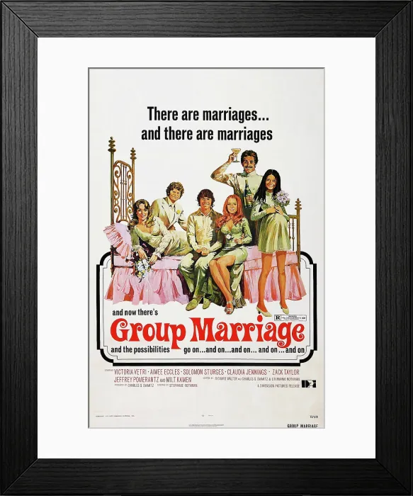 Framed Print : GROUP MARRIAGE, US poster art, 1973