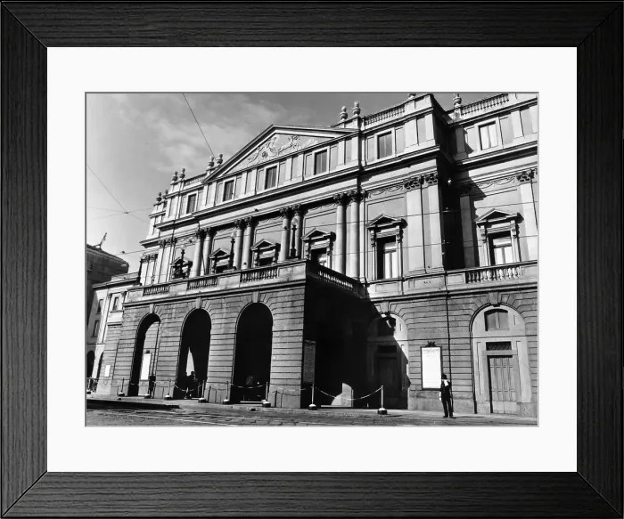 Framed Print : La Scala, opera house, in Milan, Italy, circa 1960s. Courtesy: CSU Archives / Everett Collection Framed Print : La Scala, opera house, in Milan, Italy, circa 1960s. Courtesy: CSU Archives / Everett Collection