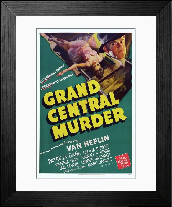 Framed Print : GRAND CENTRAL MURDER, US poster art, Van Heflin, 1942 Framed Print : GRAND CENTRAL MURDER, US poster art, Van Heflin, 1942