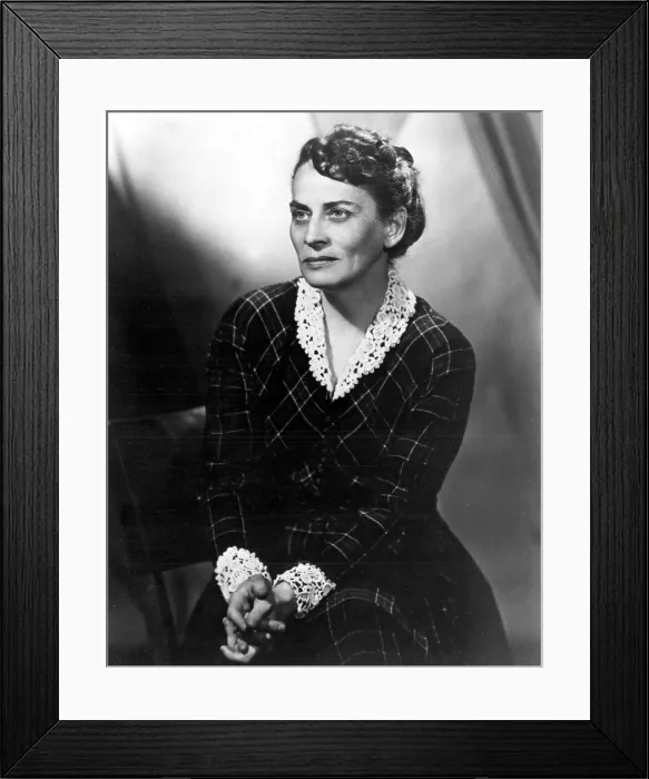 Framed Print : Gabrielle Roy (1909-1983) Canadian Novelist. 1966 photo by Annette & Basil Zarov.. Courtesy: CSU Archives  /  Everett Collection