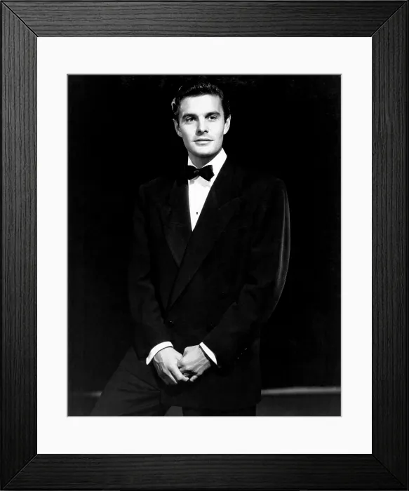Framed Print : Louis Jourdan, ca. late 1940s Framed Print : Louis Jourdan, ca. late 1940s