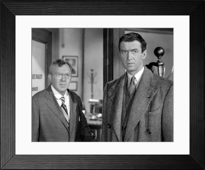 Framed Print : IT'S A WONDERFUL LIFE, Thomas Mitchell, James Stewart, 1946.. Courtesy: CSU Archives / Everett Collection Framed Print : IT'S A WONDERFUL LIFE, Thomas Mitchell, James Stewart, 1946.. Courtesy: CSU Archives / Everett Collection