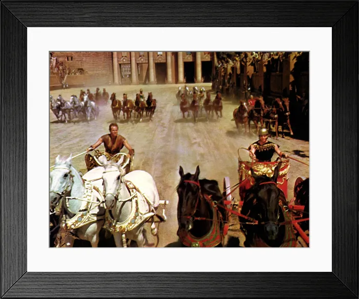 Framed Print : BEN-HUR, Charlton Heston, Stephen Boyd, 1959