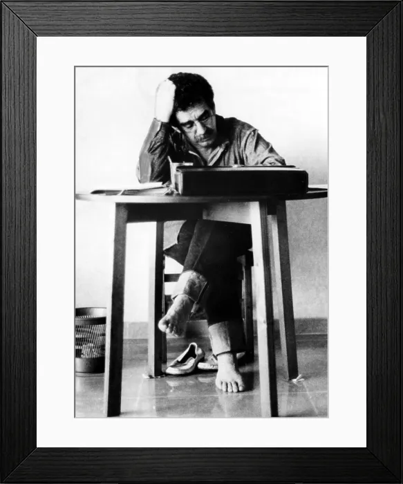 Framed Print : Gabriel Garcia Marquez, ca. 1970s. Courtesy: CSU Archives  /  Everett Collection