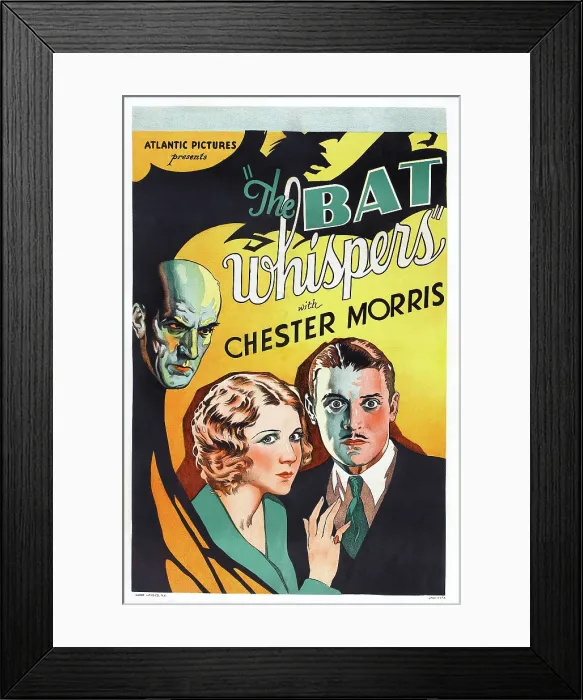 Framed Print : THE BAT WHISPERS, US poster art, upper left: Gustav von Seyffertitz; bottom from left: Una Merkel, Chester Morris, 1930