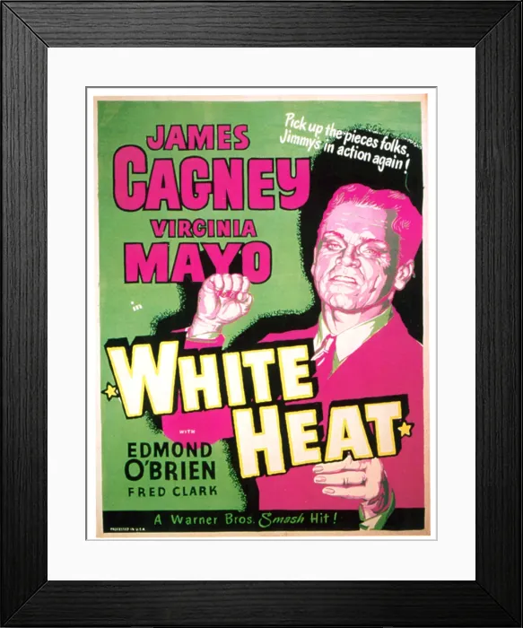 Framed Print : WHITE HEAT, James Cagney, 1949 Framed Print : WHITE HEAT, James Cagney, 1949